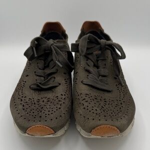 Women's Olive Green OTBT Perforated Sneakers 8M